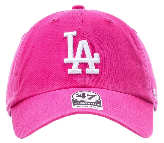 LA Dodgers 47 Brand Clean Up Hat Magenta
