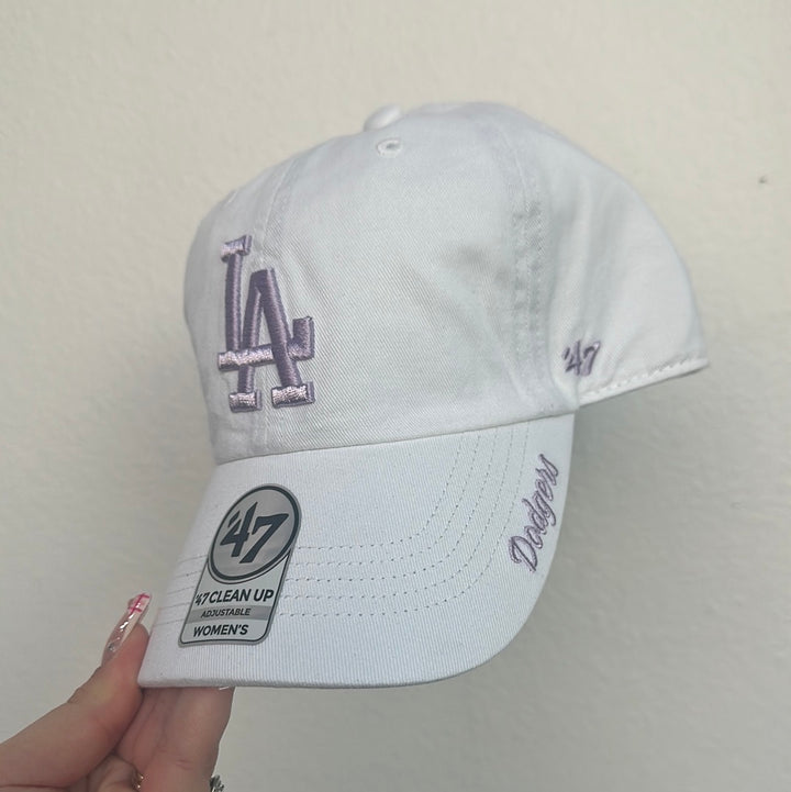 47 Dodgers Lavender Clean Up Hat