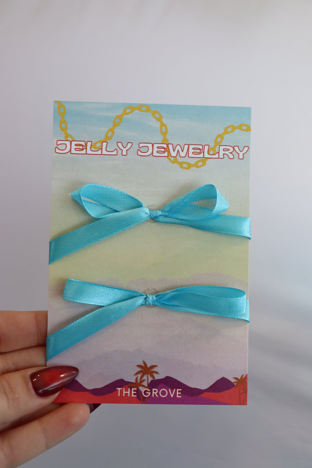 Solid Satin Bows Jelly Jewlery