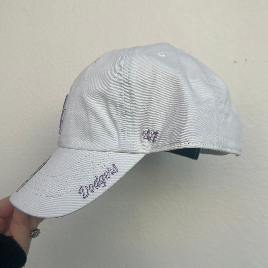 47 Dodgers Lavender Clean Up Hat
