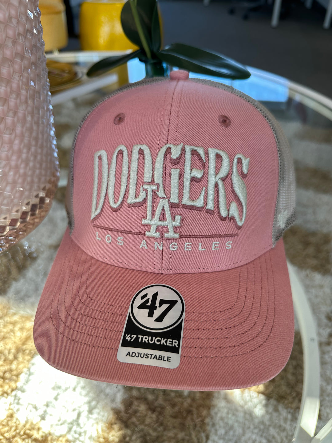 Dodgers 47' Sedona Pink Canyon Arid Trucker Hat