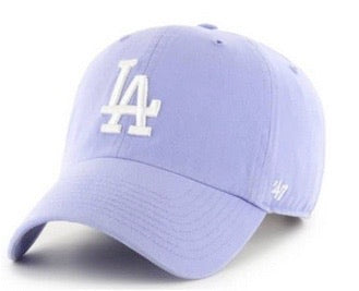 LA Dodgers 47 Brand Clean Up Hat Lavender