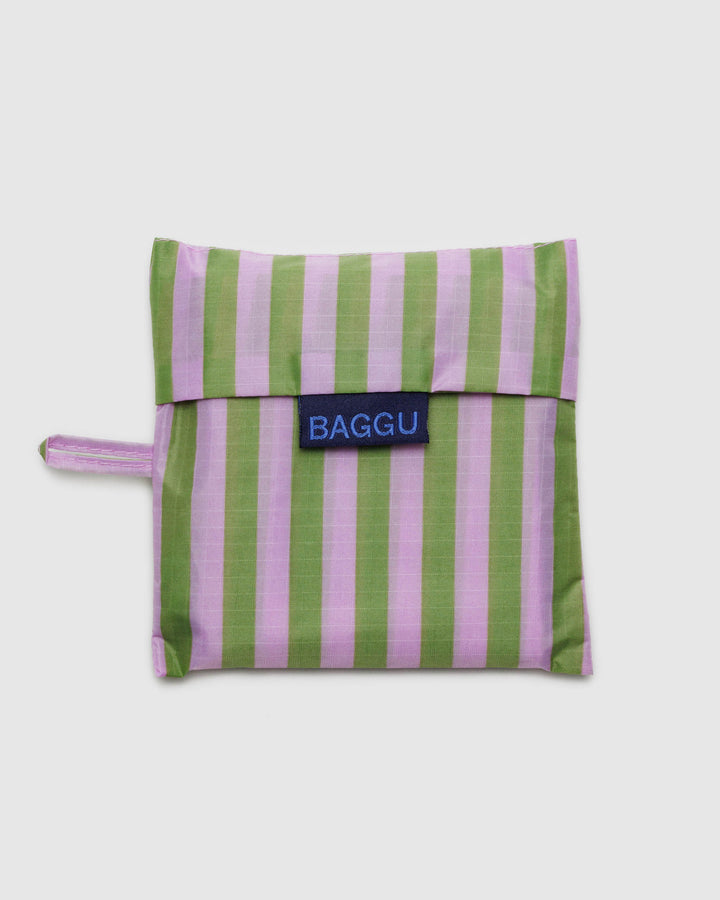 Standard Baggu - Avocado Candy Stripe