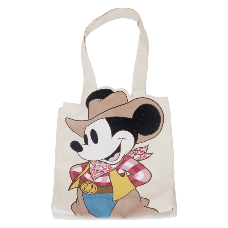 Loungefly Disney Western Mickey Mouse Canvas Tote Bag