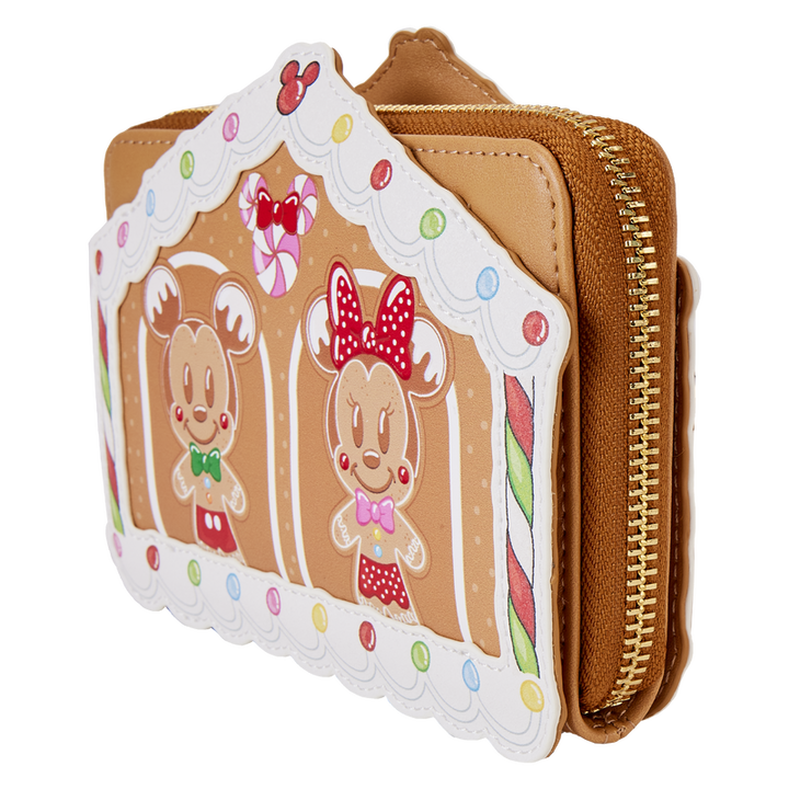 Mickey & Friends Gingerbread House Zip Around Wallet
