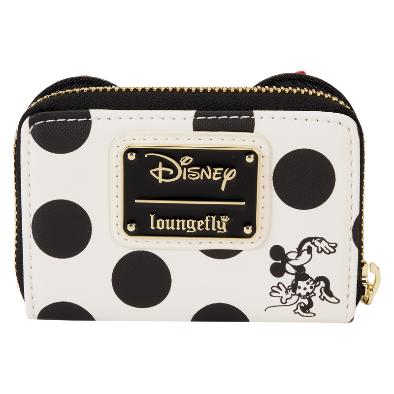 Loungefly Minnie Mouse Rocks the Dots Classic Accordian Zip Around Wallet