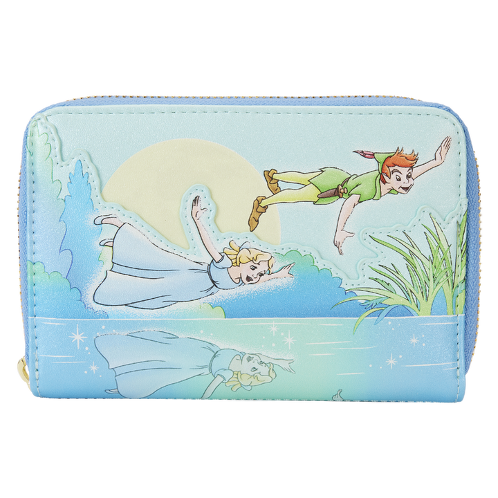 Loungefly Disney Peter Pan You Can Fly Glows Zip Around Wallet