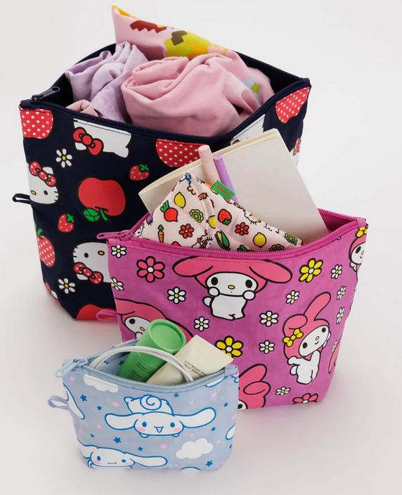 Baggu Go Pouch Set Hello Kitty and Friends