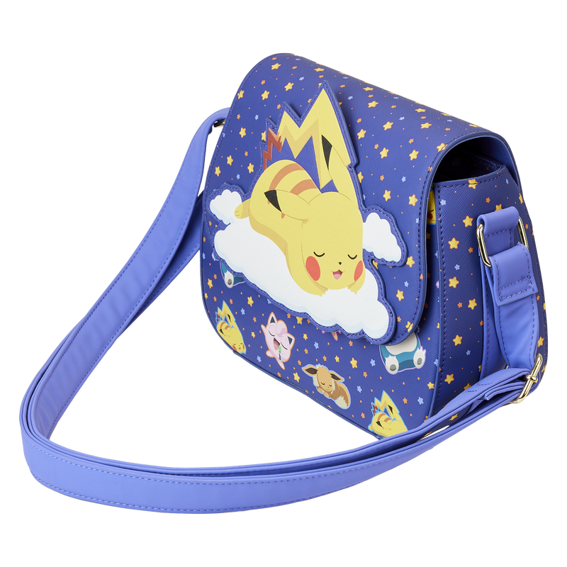 Sleeping Pikachu and Friends Crossbody Bag