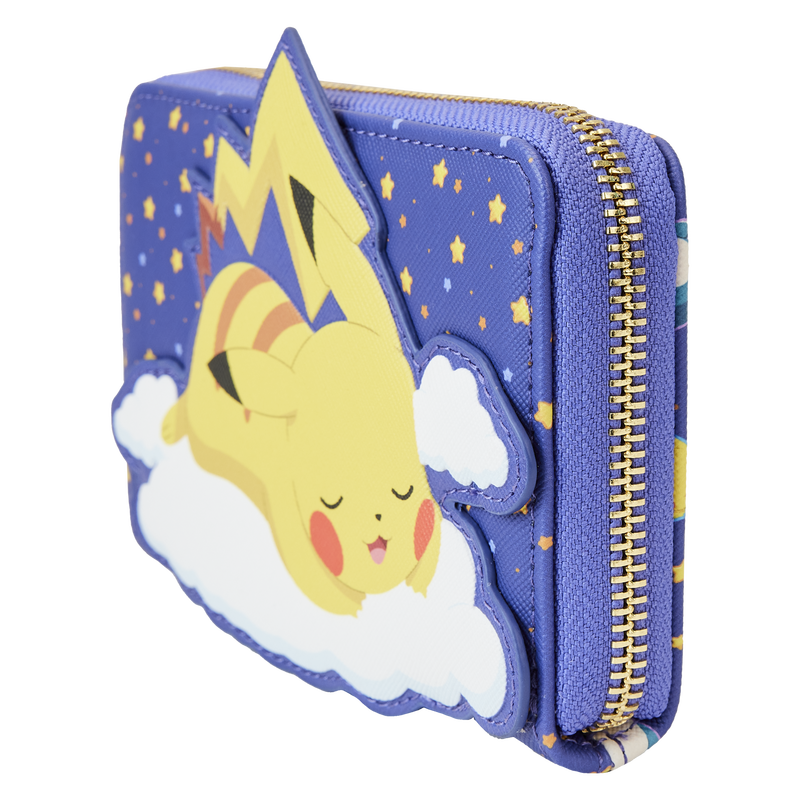 Sleeping Pikachu and Friends Zip Around Wallet