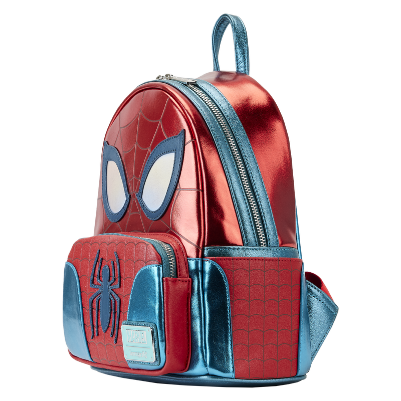 Marvel Metallic Spider-Man Cosplay Mini Backpack