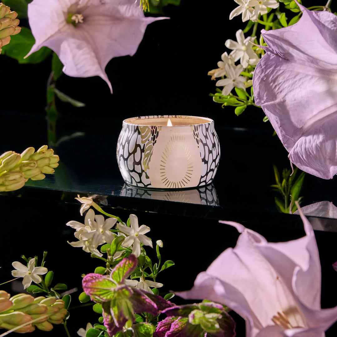 Voluspa Jasmine Midnight Blooms Mini Tin Candle